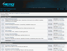 Tablet Screenshot of community.heroengine.com
